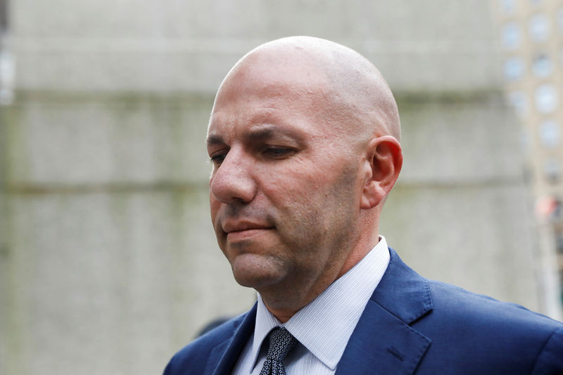 © Reuters. U.S. businessman David Correia departs after his arraignment at the United States Courthouse in the Manhattan borough of New York City