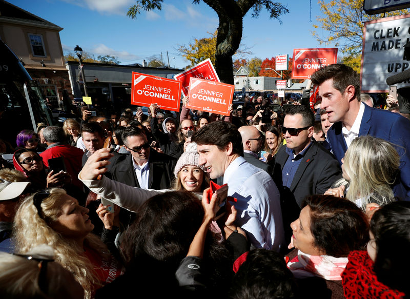 Canada's Trudeau says fighting for every vote, concedes rival could win