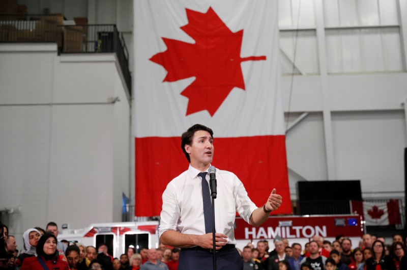 Canada's Trudeau says fighting for every vote, concedes rival could win