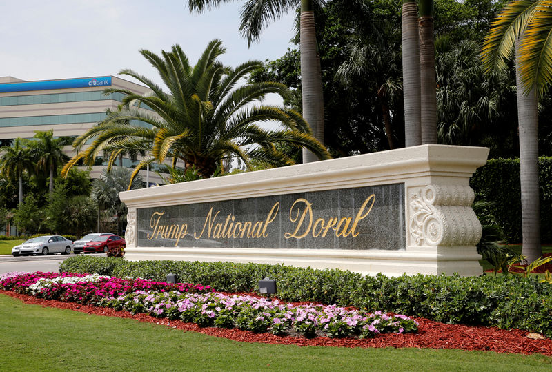 © Reuters. El complejo de golf Trump National Doral se muestra en Doral