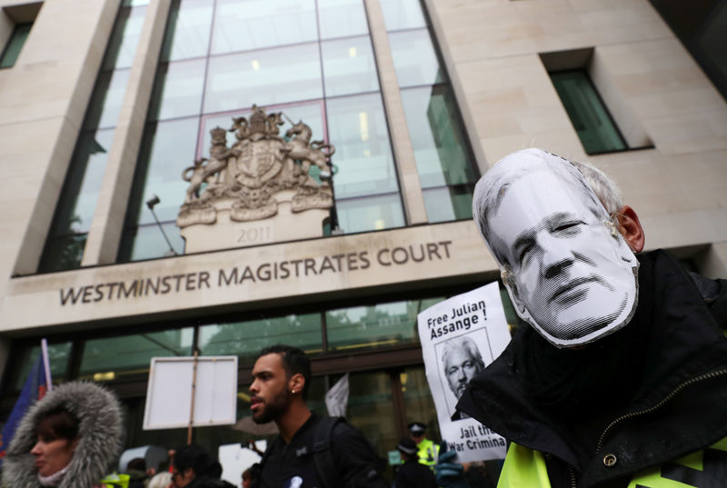 El fundador de WikiLeaks, Julian Assange, comparece ante un tribunal en Londres