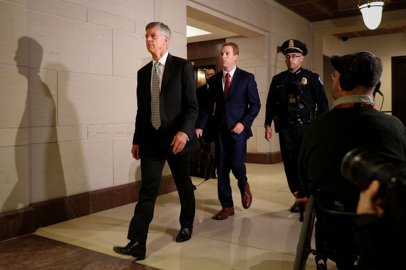 © Reuters. Acting U.S. ambassador to Ukraine Bill Taylor testifies on Capitol Hill