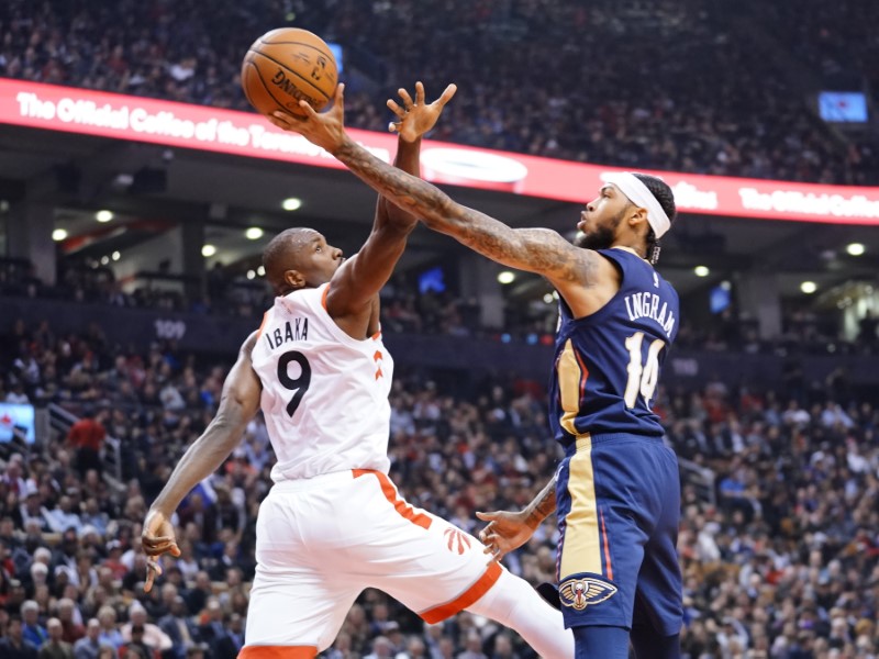 © Reuters. NBA: New Orleans Pelicans at Toronto Raptors