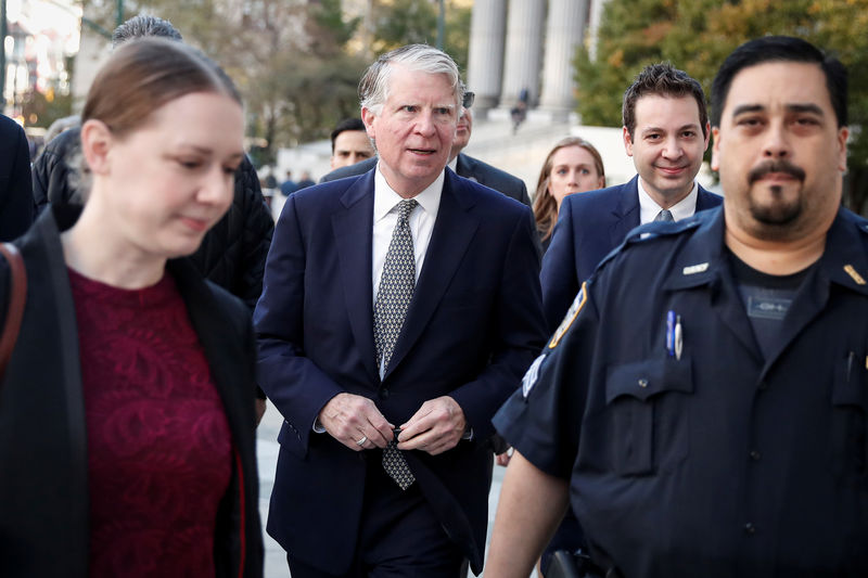© Reuters. Manhattan District Attorney Cyrus R. Vance Jr. arrives at the United States Courthouse in New York