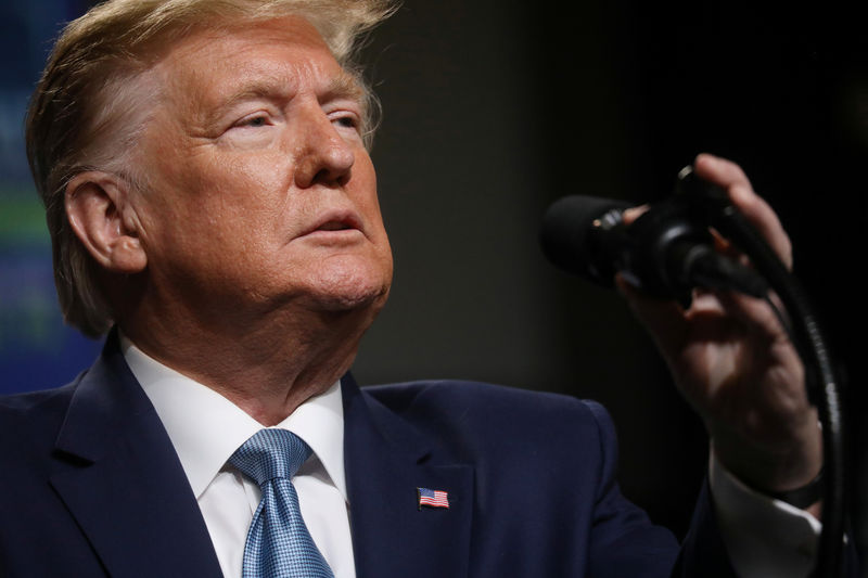 © Reuters. FILE PHOTO: U.S. President Trump addresses Shale Insight 2019 Conference in Pittsburgh, Pennsylvania