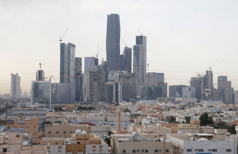 © Reuters. FILE PHOTO: View shows the King Abdullah Financial District, north of Riyadh