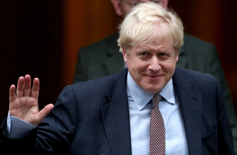 © Reuters. British Prime Minister Boris Johnson is seen outside Downing Street in London