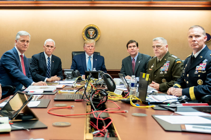 © Reuters. ＩＳ最高指導者、米軍急襲で自爆　米大統領「最優先課題」達成