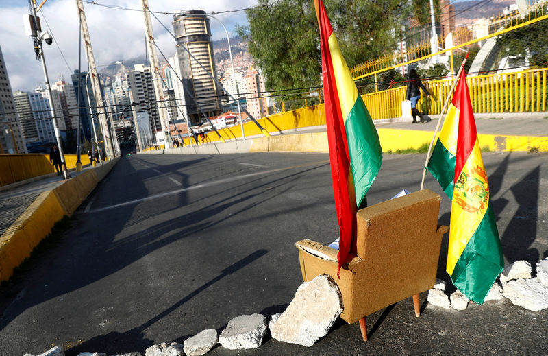 La Paz amanhece com paralisação contra vitória de Evo Morales em eleição