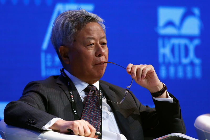 © Reuters. Asian Infrastructure Investment Bank President and Chairman Jin Liqun attends the Asian Financial Forum in Hong Kong