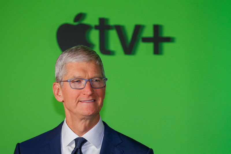 Apple CEO's handling of trade war has helped buoy shares, investors say