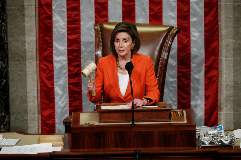 © Reuters. U.S. House of Representatives votes on resolution in impeachment inquiry of U.S. President Trump on Capitol Hill in Washington