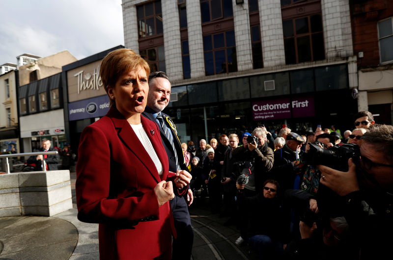 Scotland's Sturgeon says to demand powers for new independence referendum