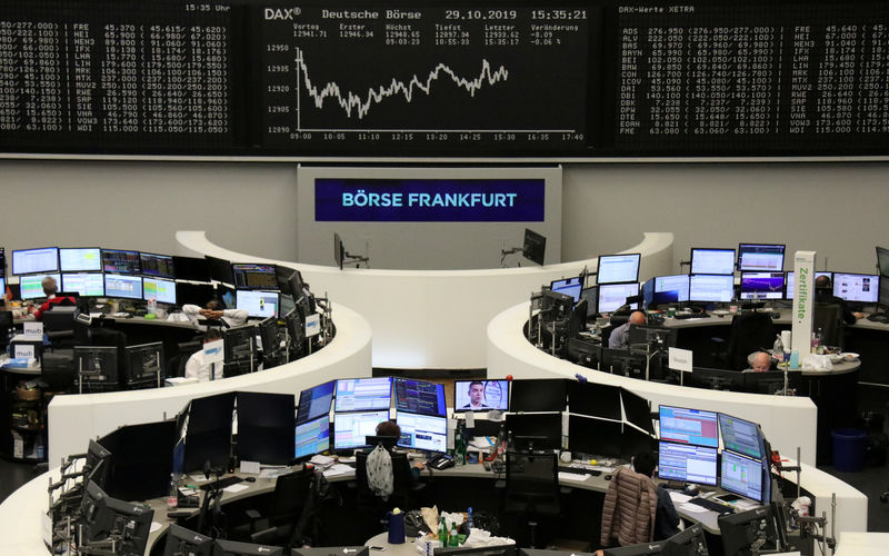 European shares near two-year high; Ryanair boosts Irish stocks