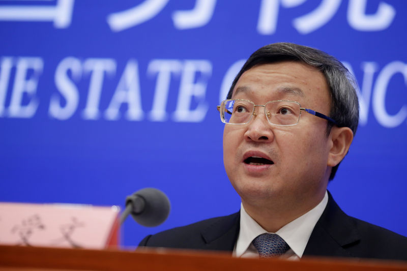 © Reuters. Chinese Vice Commerce Minister and Deputy China International Trade Representative Wang Shouwen attends a news conference in Beijing