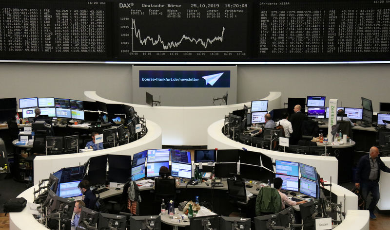 Trade optimism, rosy earnings send European shares to four-year peak