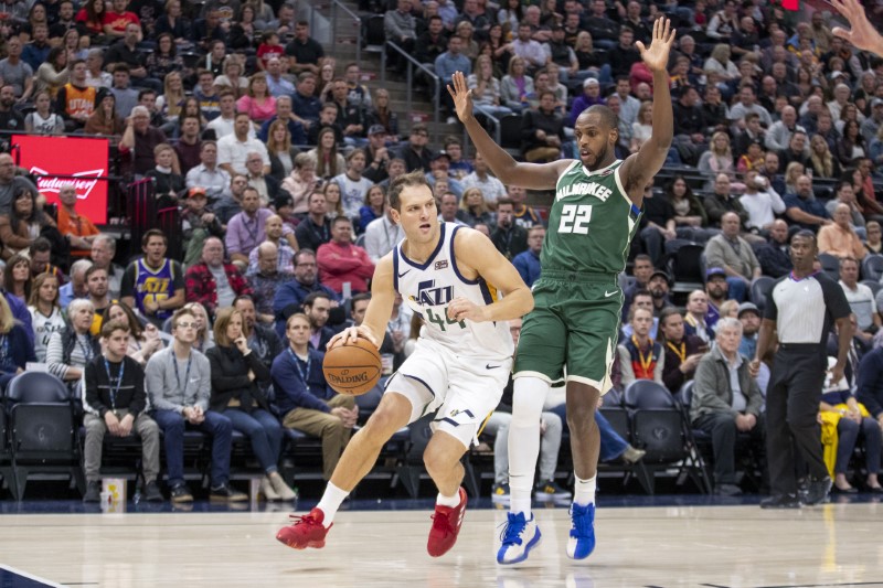 © Reuters. NBA: Milwaukee Bucks at Utah Jazz