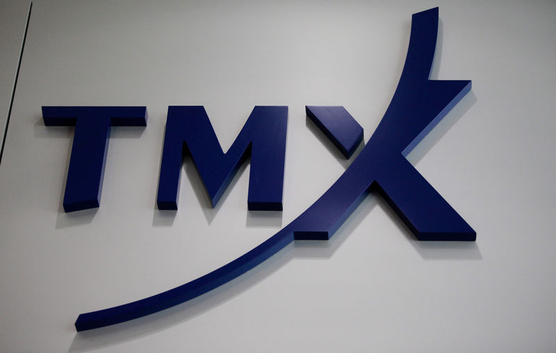 © Reuters. A logo for TMX Group, which operates the Toronto Stock Exchange in Toronto