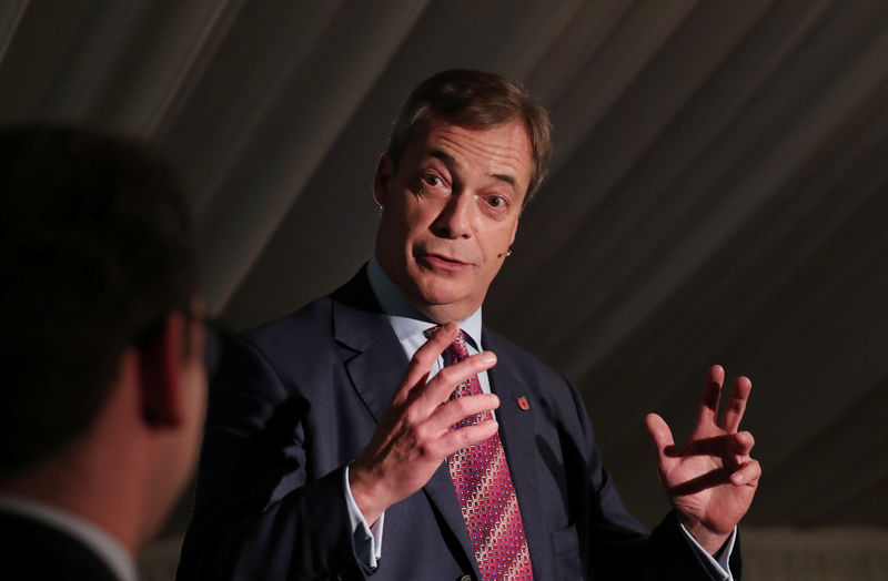 © Reuters. Nigel Farage visits Sedgefield