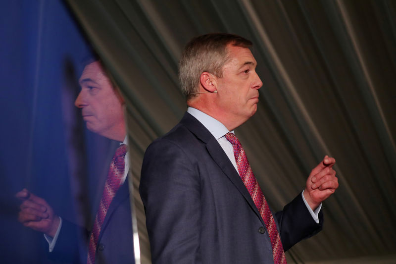 © Reuters. Nigel Farage visits Sedgefield