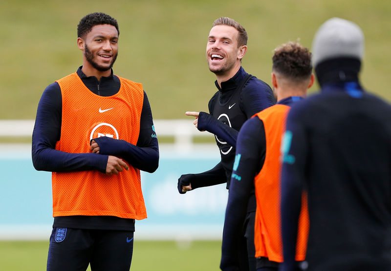 © Reuters. Euro 2020 Qualifier - England Training