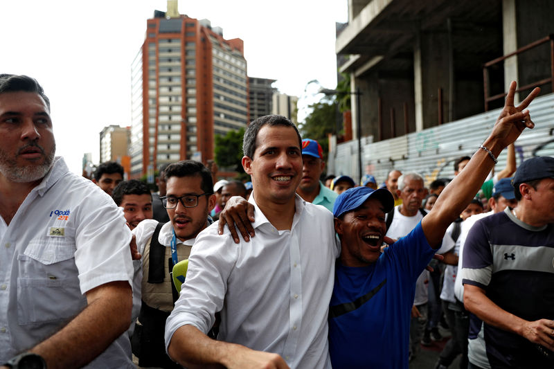 © Reuters. Protest march against Venezuela's President Nicolas Maduro in Caracas