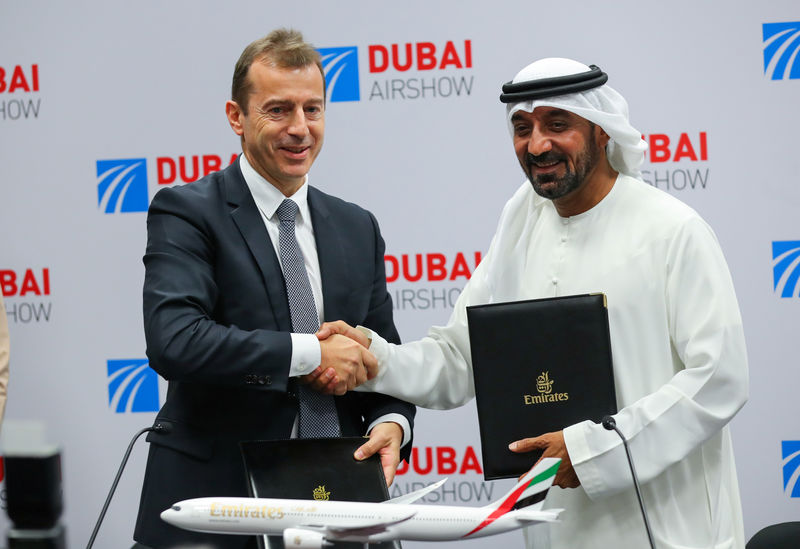 Emirates anuncia pedido de US$16 bi para 50 aeronaves da Airbus