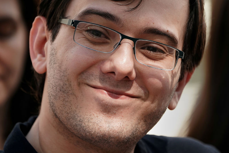 © Reuters. FILE PHOTO: Former drug company executive Martin Shkreli exits U.S. District Court after being convicted of securities fraud in the Brooklyn borough of New York City