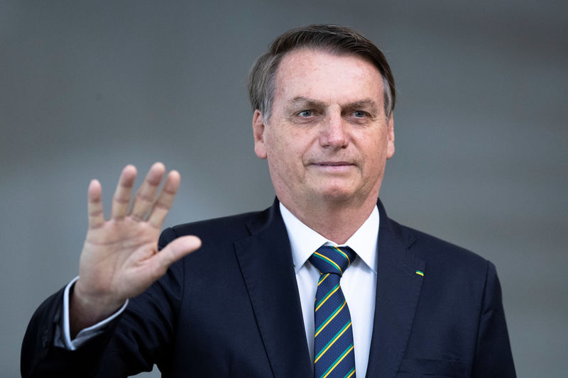 © Reuters. Presidente Jair Bolsonaro no Palácio Itamaraty