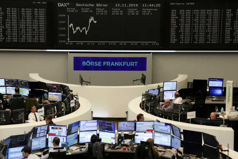 European shares recover as PMIs quell trade fears