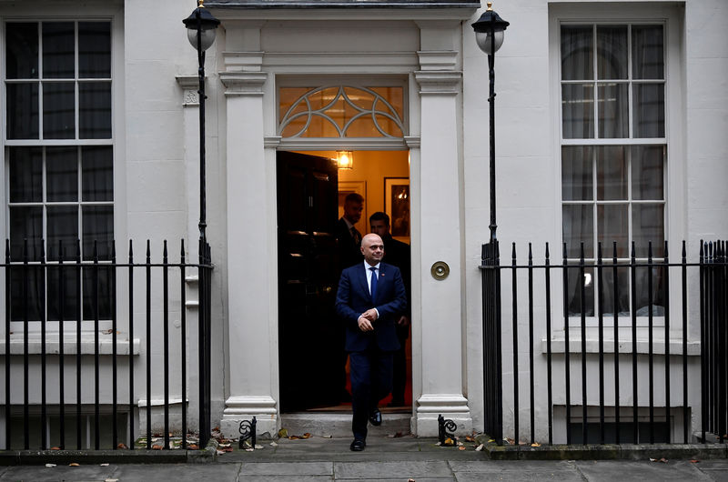 UK finance minister Javid promises 'very detailed costings' of Conservative manifesto