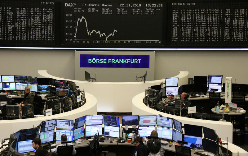 European shares dip as investors seek signs of trade deal progress