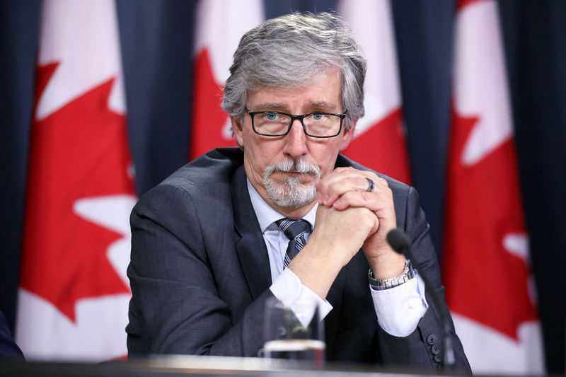 © Reuters. Canada's Privacy Commissioner Daniel Therrien takes part in a news conference in Ottawa