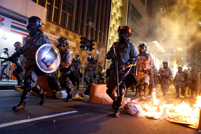 China warns U.S. of retaliation for law backing Hong Kong protesters