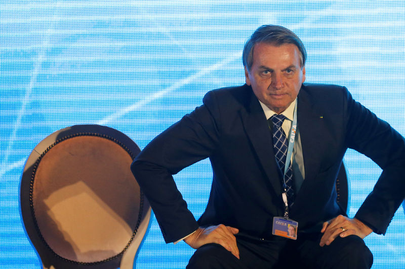 © Reuters. Presidente Jair Bolsonaro durante evento na Caixa, em Brasília