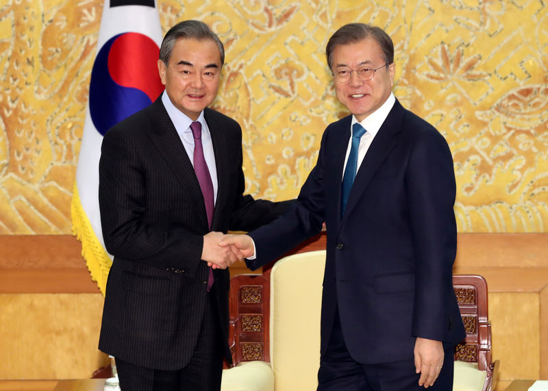 South Korean president hears reassurances from senior Chinese diplomat