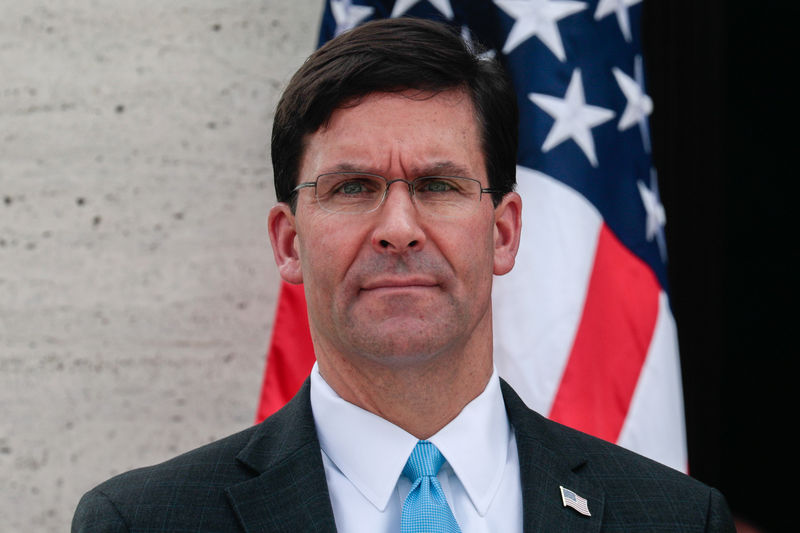 U.S. military has enough capability in Middle East for now: Esper