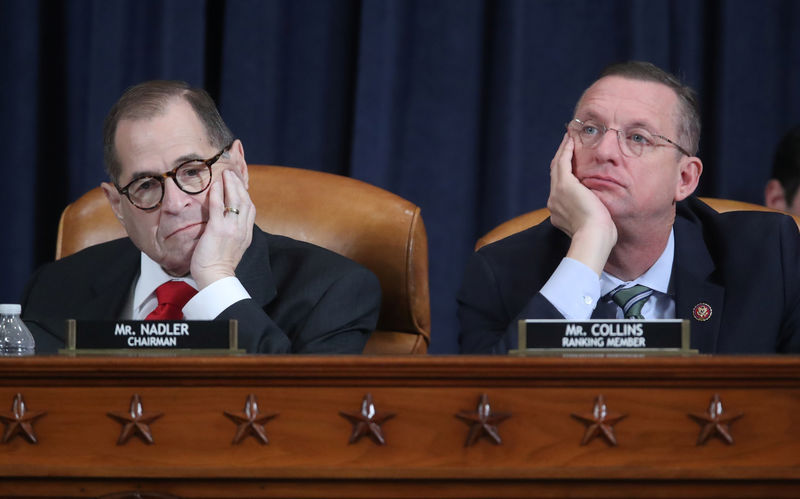 © Reuters. House Judiciary Committee holds evidenciary hearing on Trump impeachment inquiry on Capitol Hill in Washington