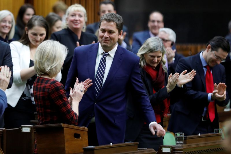 Canada's Conservative leader Andrew Scheer resigns