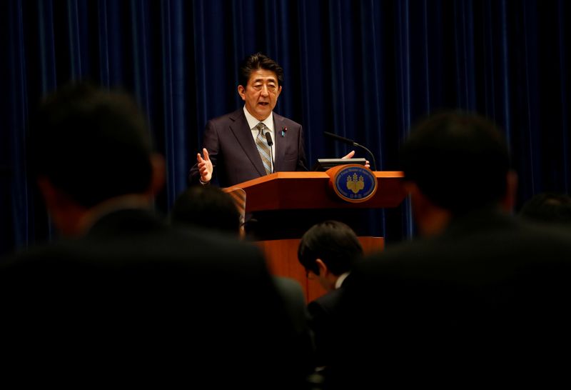 © Reuters. 「4選」全く考えず、改憲は私の手で成し遂げたい＝安倍首相