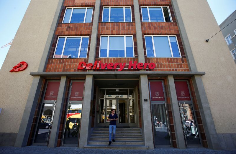 © Reuters. The Delivery Hero headquarters is pictured in Berlin