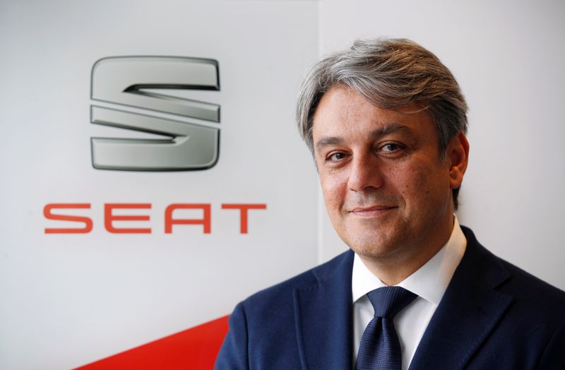 © Reuters. SEAT President and CEO Luca de Meo poses during an interview at the SEAT car factory in Martorell