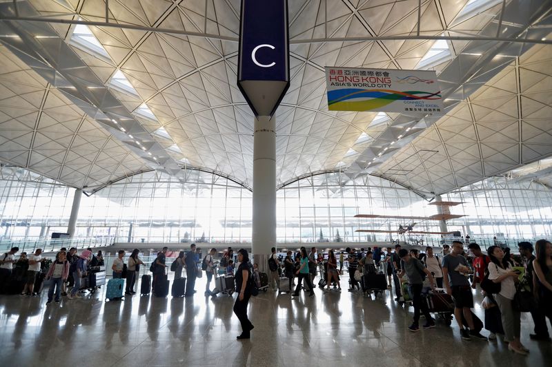 Hong Kong posts biggest airport passenger number fall in a decade