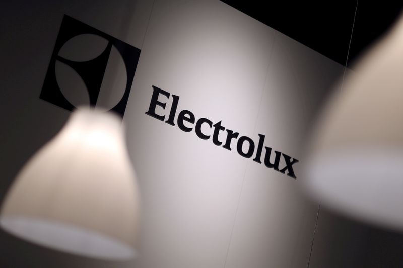 © Reuters. FILE PHOTO: The Electrolux logo is seen during the IFA Electronics show in Berlin