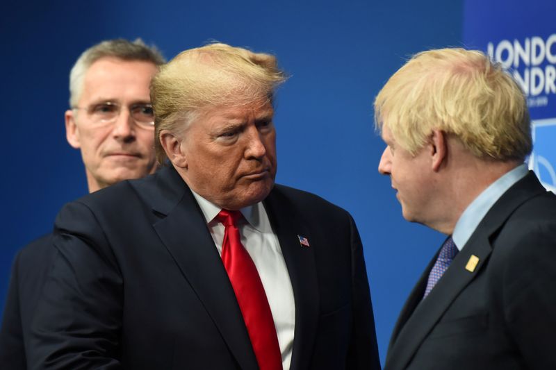 UK's Johnson, Trump look forward to ambitious trade agreement: Downing Street