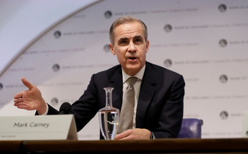 © Reuters. Bank of England Financial Stability Report news conference in London