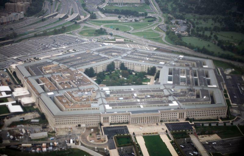 © Reuters. Aerial view of the United States military headquarters, the Pentagon