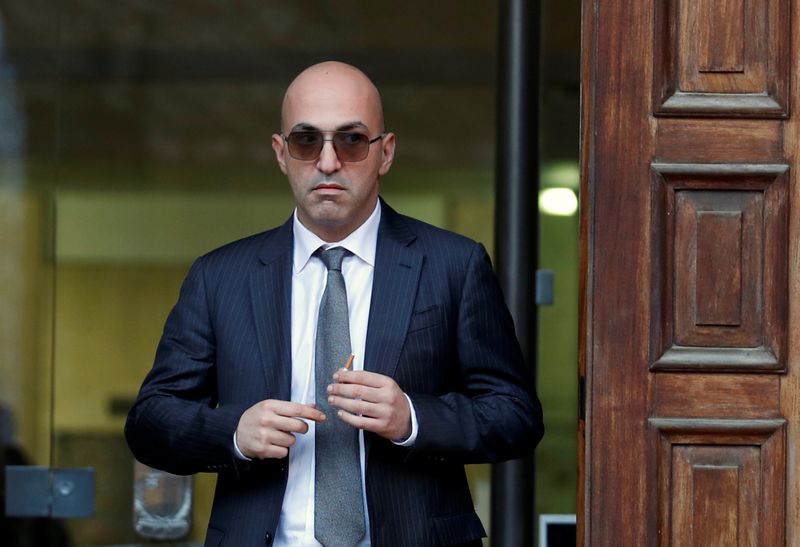 © Reuters. Maltese businessman Yorgen Fenech, who was arrested in connection with an investigation into the murder of journalist Daphne Caruana Galizia, leaves the Courts of Justice in Valletta