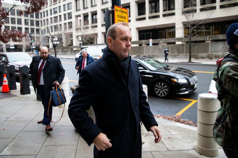 © Reuters. Rick Gates, former campaign aide to U.S. President Donald Trump, arrives at district court in Washington