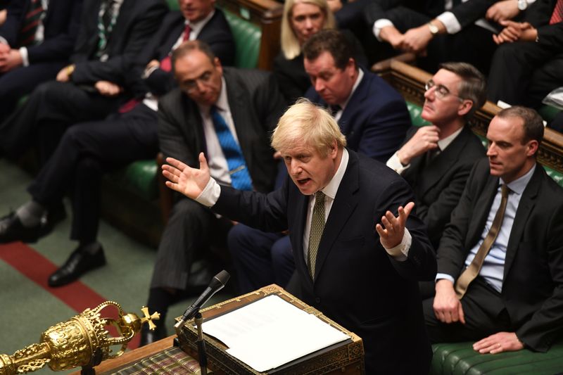 © Reuters. Debate on the Queen's Speech in the House of Commons Chamber, in London